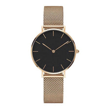 Load image into Gallery viewer, Fashion Big Brand Women Stainless Steel Strap Quartz Wrist Watch Luxury Simple Style Designed Watches Women&#39;s Clock