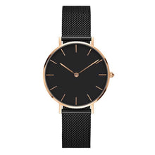 Load image into Gallery viewer, Fashion Big Brand Women Stainless Steel Strap Quartz Wrist Watch Luxury Simple Style Designed Watches Women&#39;s Clock